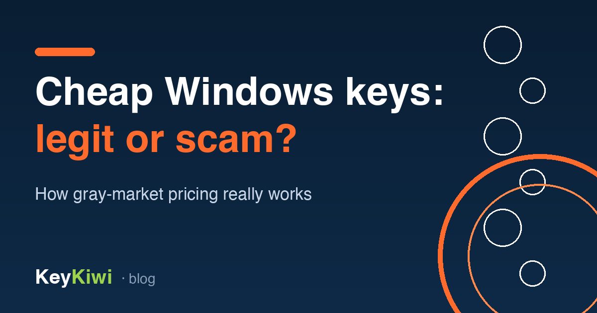 Are Cheap Windows Keys Legit? How the Gray Market Really Works