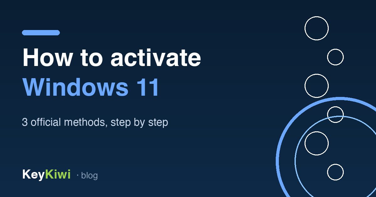 How to activate Windows 11 with a product key
