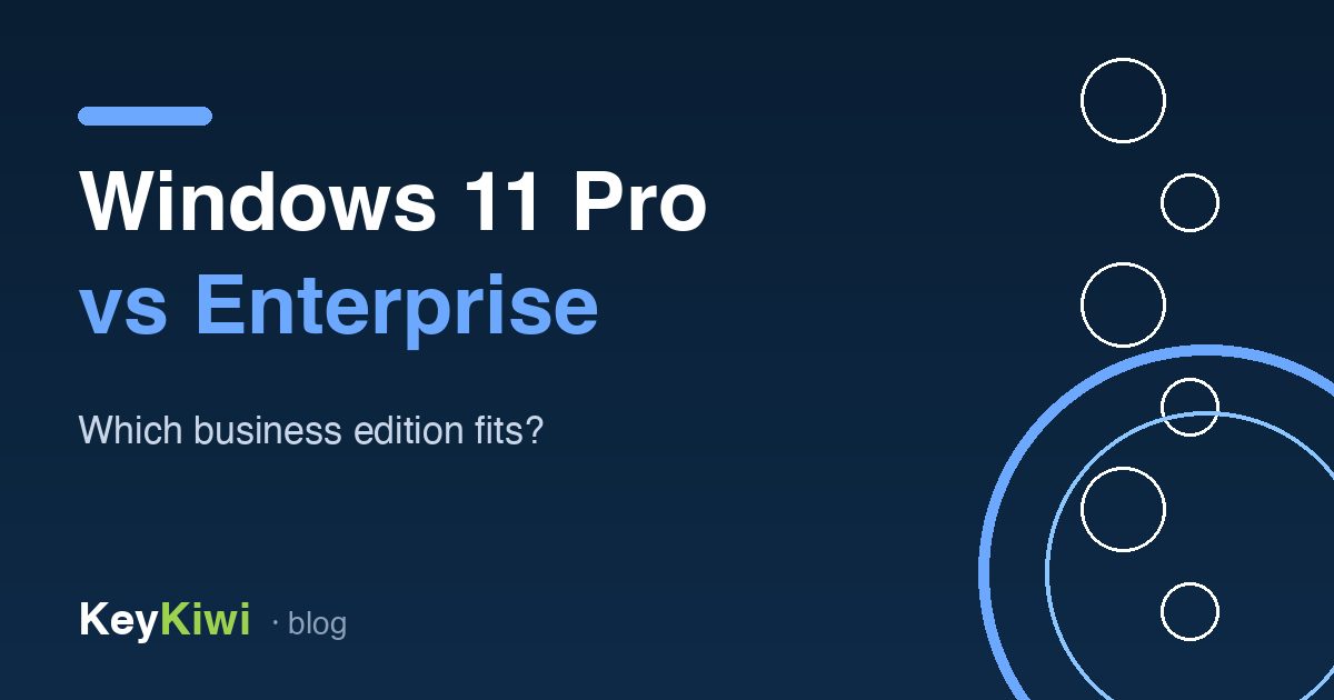 Windows 11 Pro vs Enterprise comparison